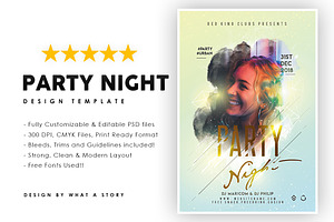 Party Night, a Flyer Template by What a Story