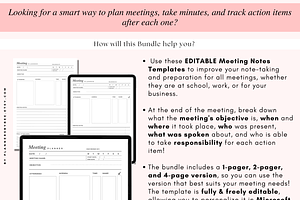 The Meeting Agenda & Minutes Note