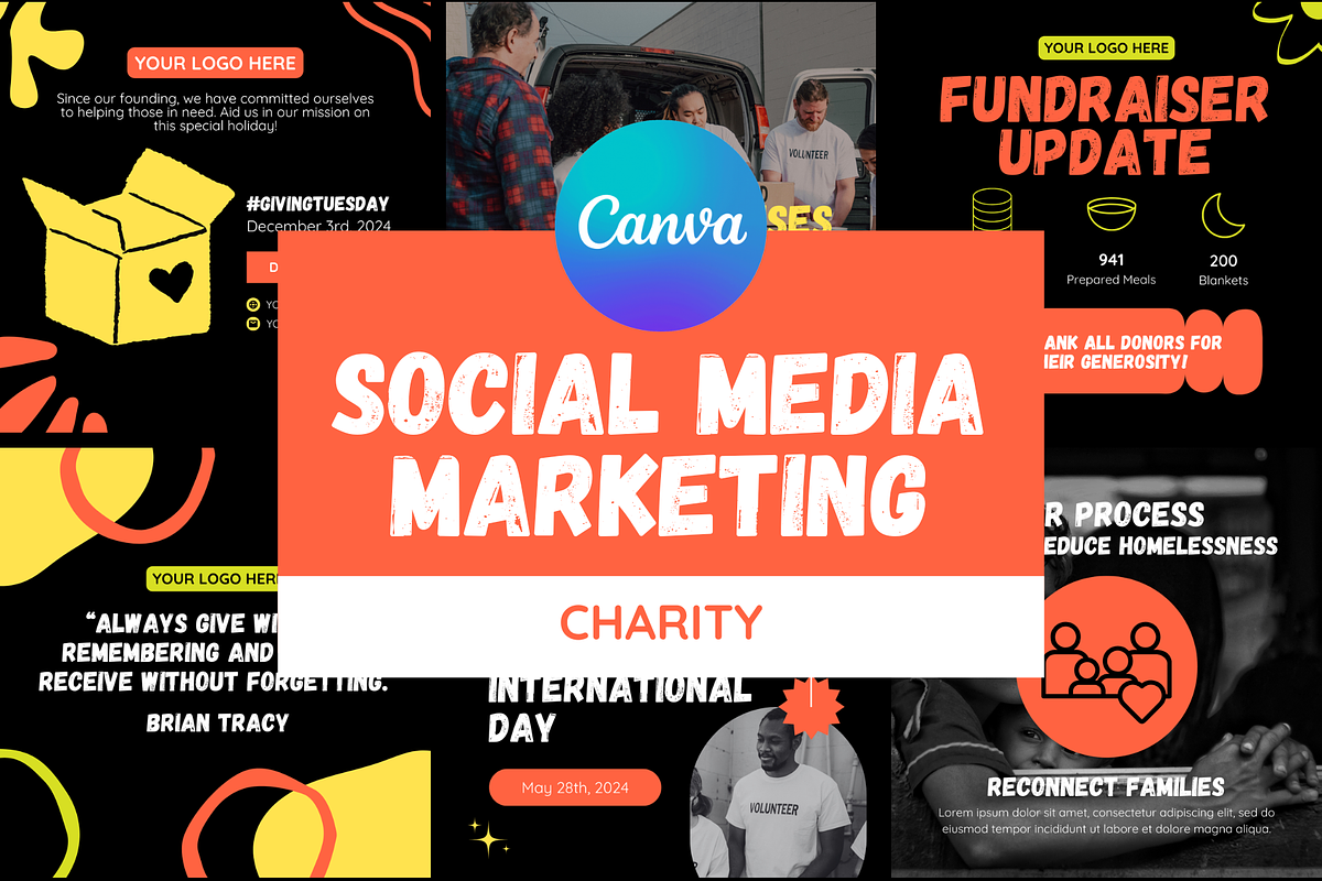 Charity Social Media Marketing, a Social Media Template by ShayMadeWhat (Photo 1 of 4)
