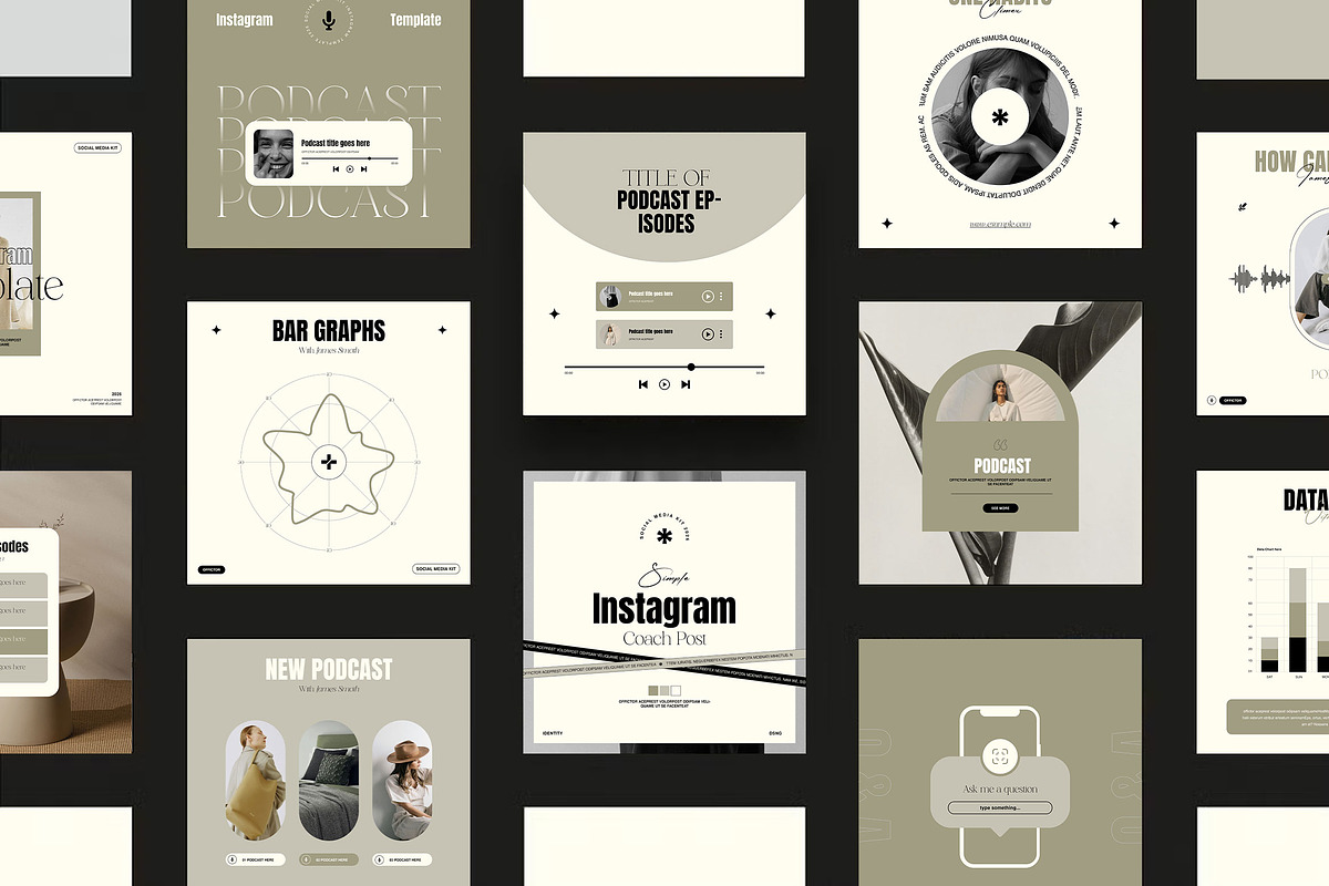 Podcast | Social Media Post, a Social Media Template by KreateTribe (Photo 1 of 9)