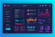 Neumorphic UI Dashboard Admin Panel, a Templates & Theme by alexdndz (Thumbnail 2 of 21)