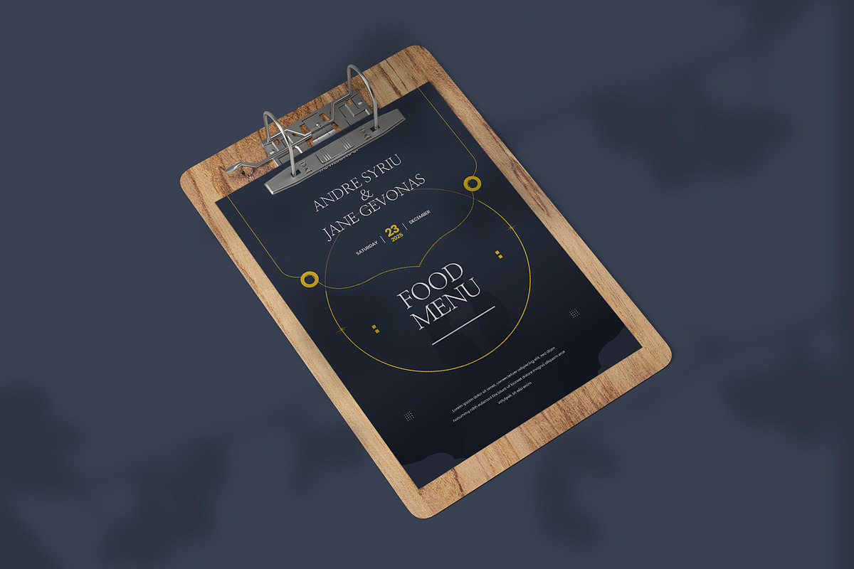 Wedding - Menu, a Print Template by VUNIRA (Photo 2 of 3)