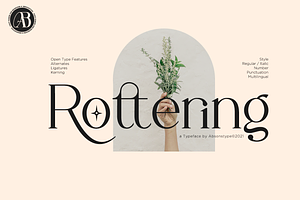 Rottering - Modern Serif Typeface