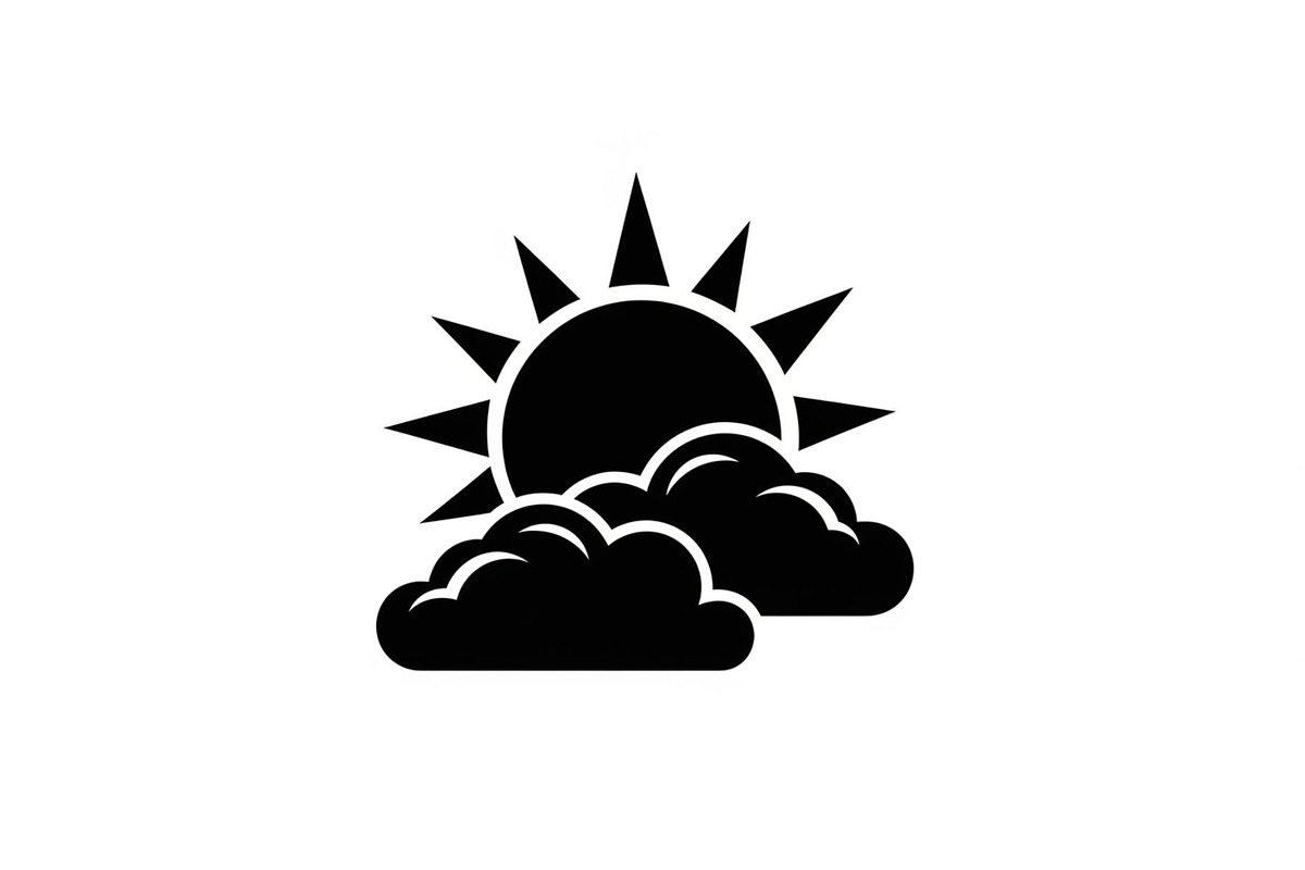 Sun Behind Clouds Silhouette Bundle, an Illustration by Gaye Art (Photo 4 of 31)