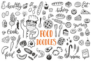 Food dooles set + patterns