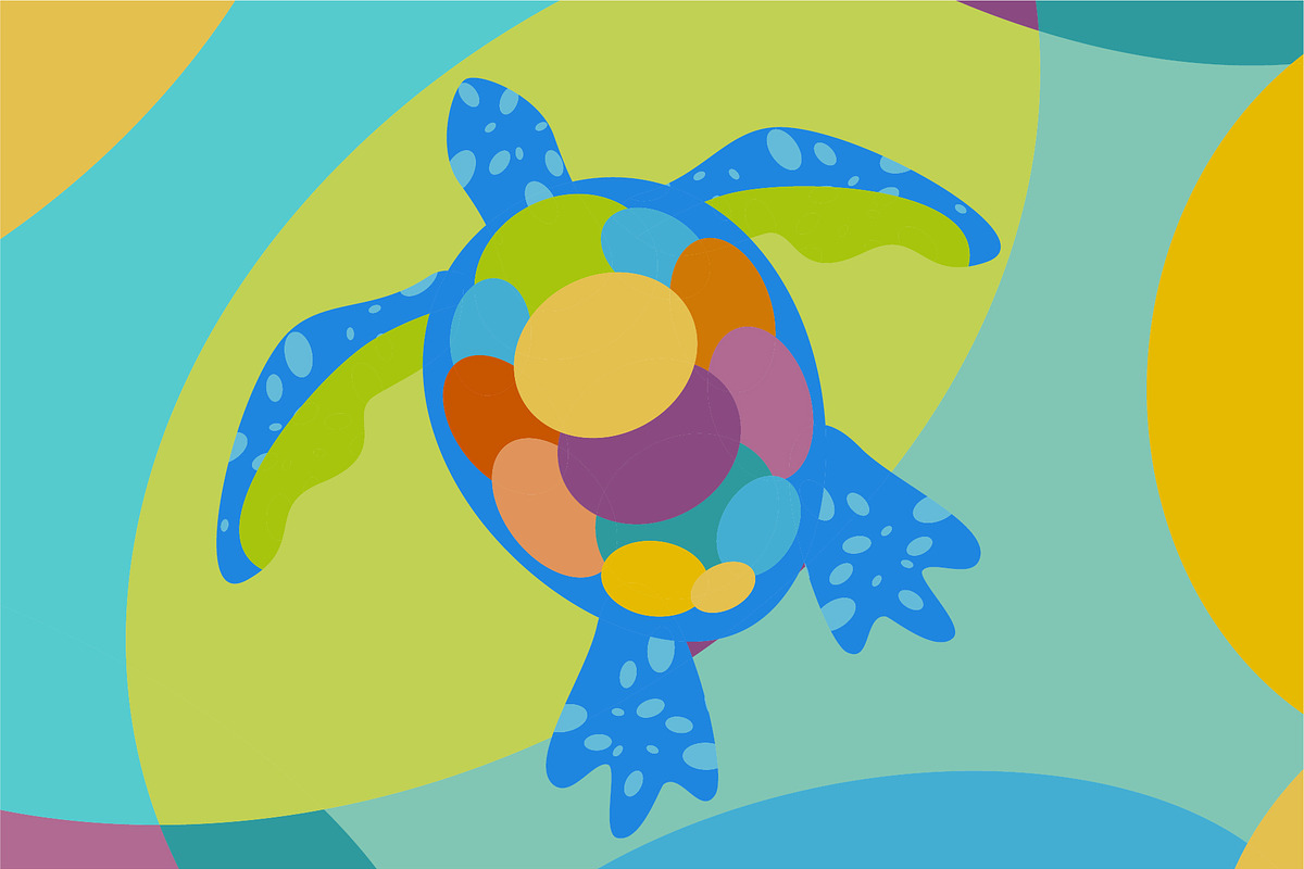 Turtle Sea Wild Nature Vector, a Graphic by Logoworks