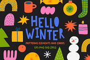 HELLO WINTER, a Seasonal Illustration by Bosotochka♥Art (Thumbnail 1 of 12)