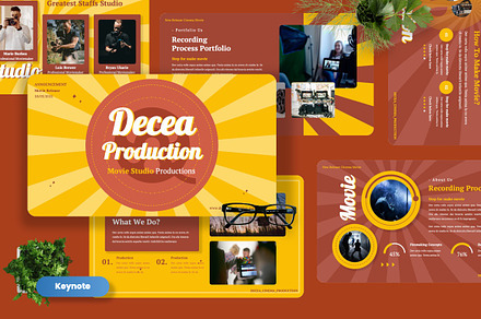 Decea - Movie Production Keynote, a Presentation Template by Dhabee