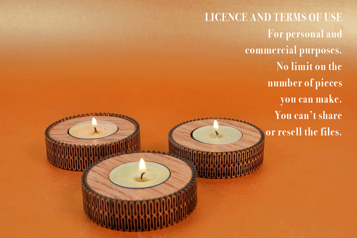 Candle Holder Flexi File 4 Laser Cut, an Object Graphic by MaramadeLaser (Photo 5 of 5)