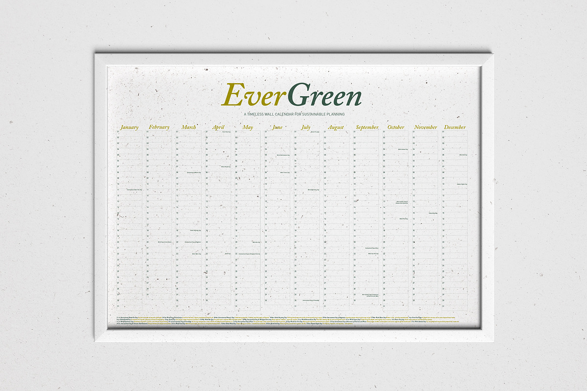 Undated Eco Calendar: Golden Straw preview 5