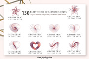 Geometric Logo Generator 3D Line Art, a Branding & Logo Template by joyologo (Thumbnail 18 of 24)