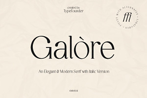 Galore - Elegant Modern Serif