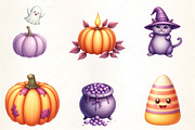Purple Halloween Sublimation Clipart, an Illustration by CrexoraLab (Thumbnail 3 of 5)
