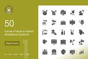 Future Work Hybrid Workplace Systems, a Solid Icon by IconBunny (Thumbnail 1 of 2)
