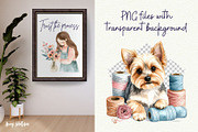 Cozy Craft Girl Clipart, a Person Illustration by Anna Design Studio (Thumbnail 5 of 9)