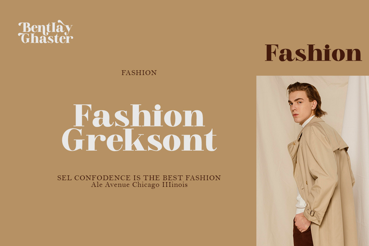 Bentlay Ghaster, a Serif Font by Ws Studio (Photo 19 of 20)