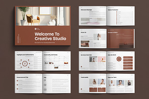 Welcome Book Magazine Landscape, a Magazine Template by E-Type