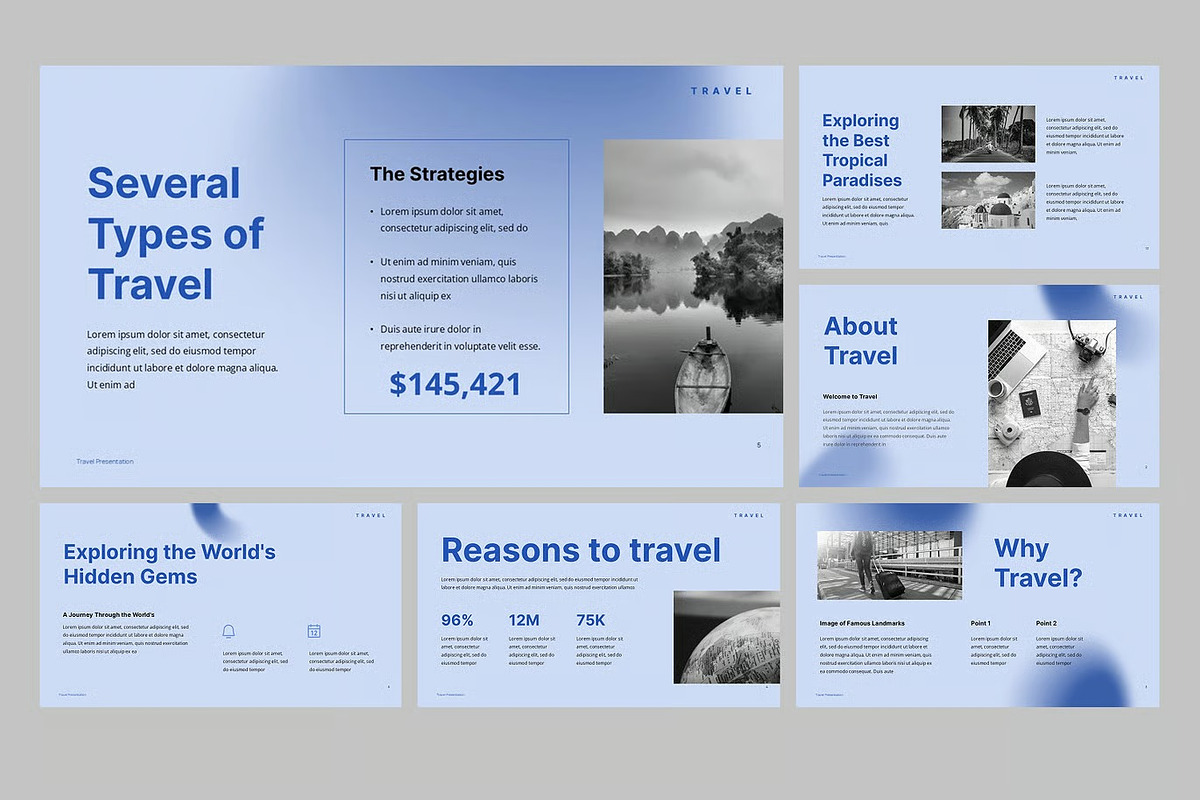 Travel Agency Google Slides, PPoint, a Presentation Template by Fit-tee (Photo 3 of 4)