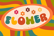 Retro Flower Display Font + Bonus, a Handwritten Font by Babymimiart (Thumbnail 10 of 10)