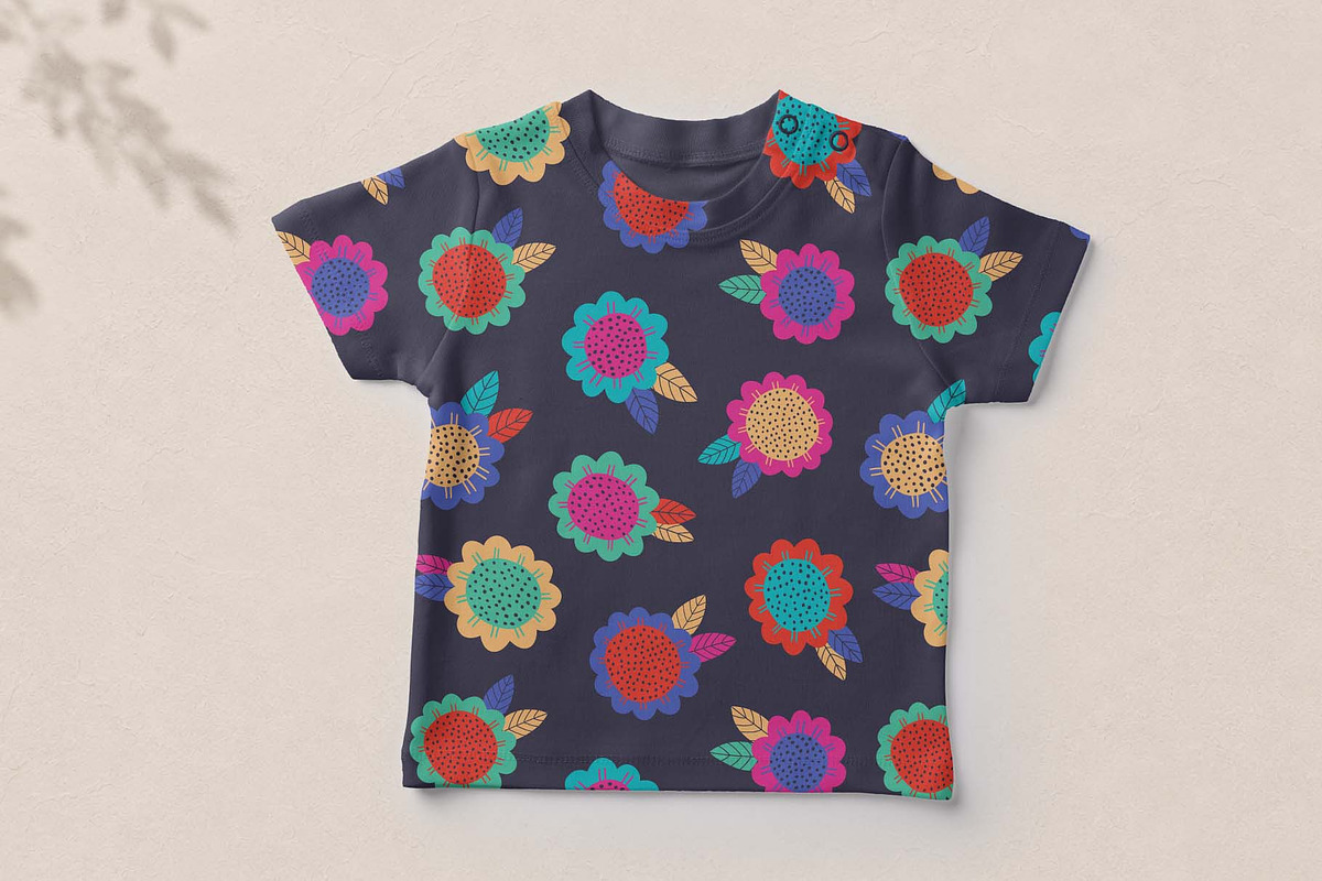Bright Folk Flowers Pattern, a Pattern Graphic by Irina Ostapenko (Photo 3 of 4)