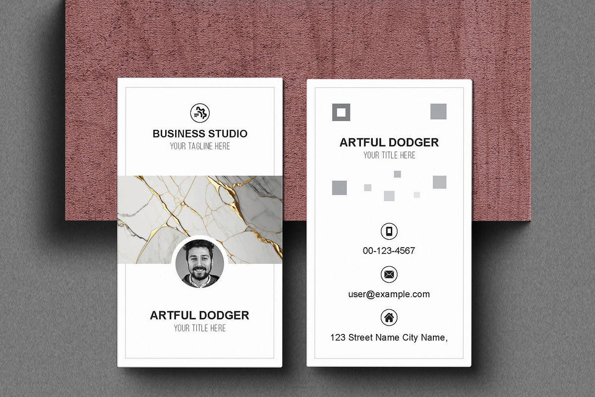 Business Card Design Layout, a Business Card Template by MightyDesign (Photo 2 of 6)
