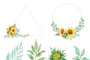 Watercolor Sunflowers Bouquets, an Object Illustration by ArtbyHien (Thumbnail 2 of 5)