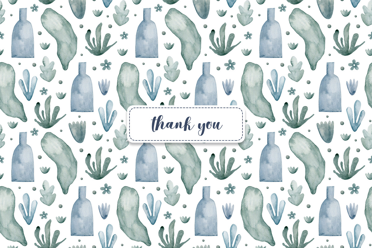 Watercolor Modern Summer Collection., a Decorative Illustration by Kira Konoshenko (Photo 17 of 17)