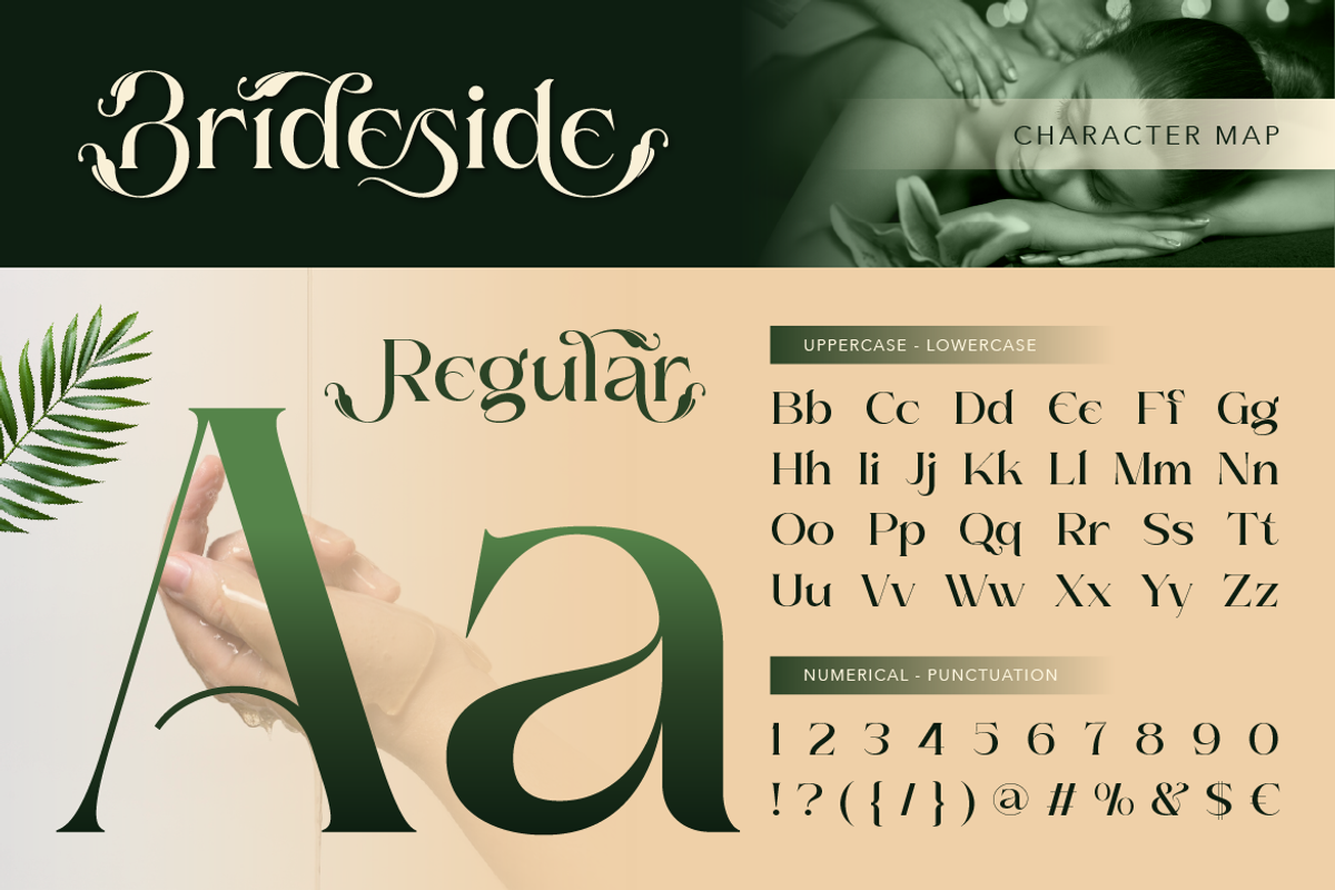 Brideside, a Serif Font by Burntilldead (Photo 2 of 12)