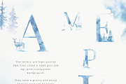 Frosty winter alphabet collection, a Decorative Illustration by Kolorata Art (Thumbnail 7 of 9)
