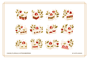Sweet Cakes - Elements & Patterns, a Food Illustration by Artflorara (Thumbnail 5 of 12)