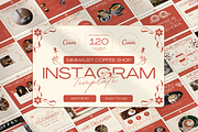 120 Coffee Shop Instagram Template, a Social Media Template by Branding Victory STD (Thumbnail 1 of 11)