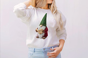 Christmas Festive Gnomes Clipart Bun, an Illustration by SVGArt (Thumbnail 6 of 8)