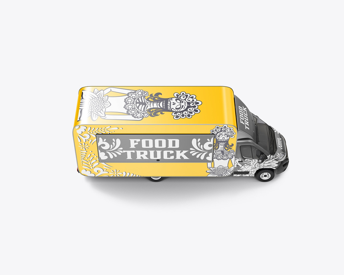 Food Truck Caravan Mockup, a Product Mockup by OneVectorStock (Photo 7 of 16)