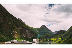Geirangerfjord, Norway. Touristic, a Graphic by Our Amazing World