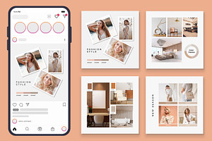 Social Media Mood Board Layout, an UI Kit Template by CreativeShaper