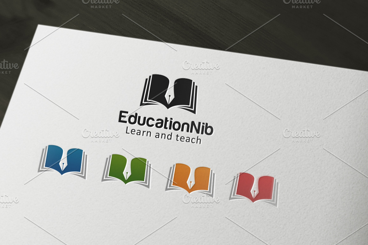 Education Writer Logo, a Branding & Logo Template by NasirGrfx