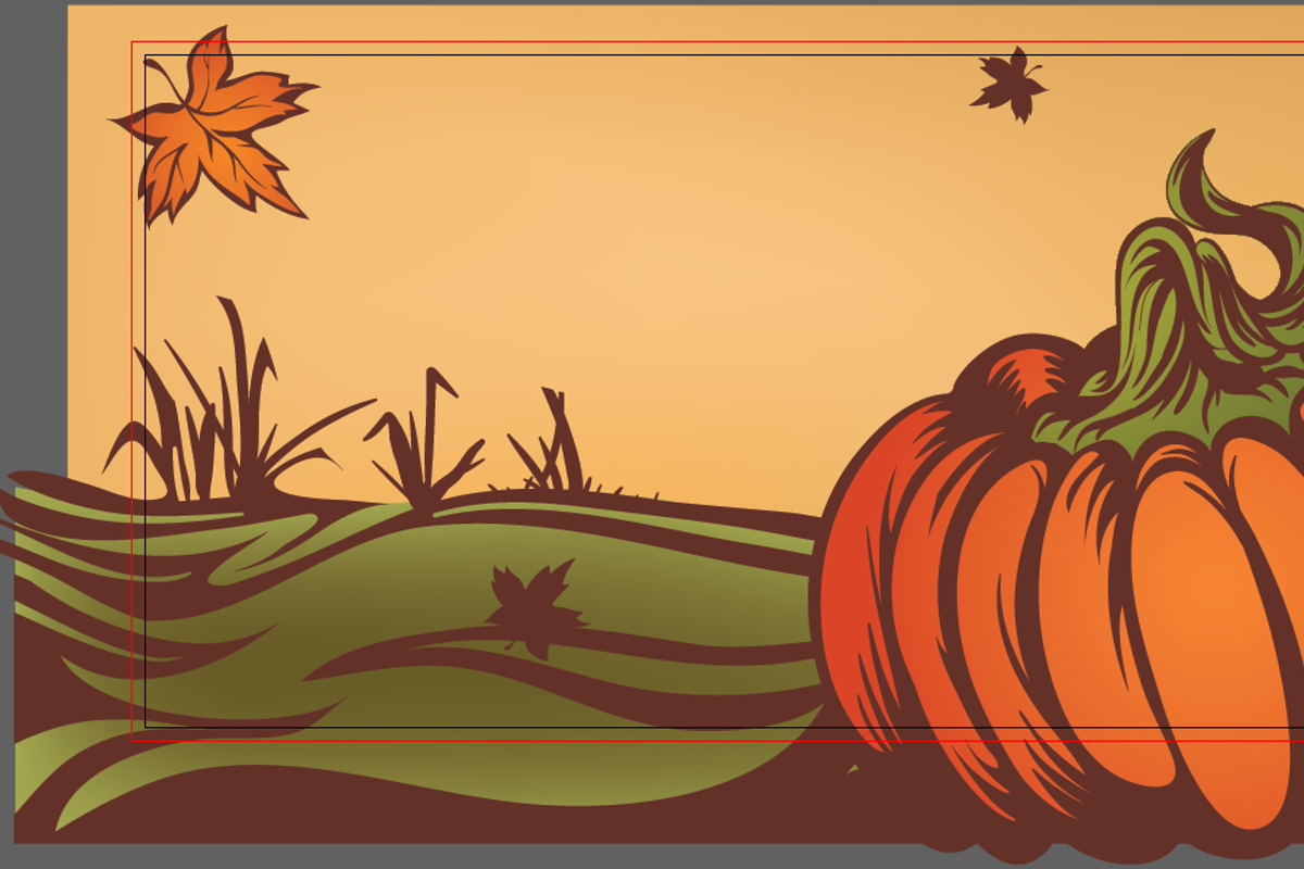 pumpkin on the field. Autumn leaves, a Templates & Theme by JeraRS (Photo 2 of 2)