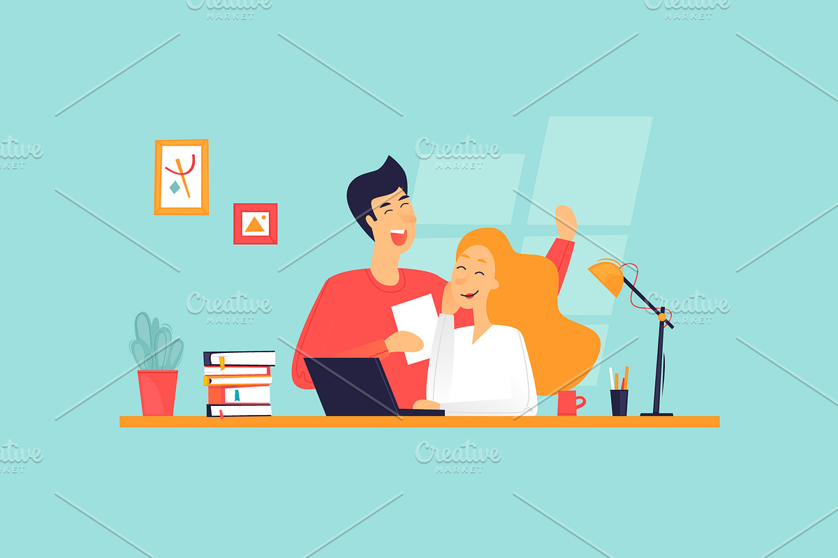 Teamwork, a Person Illustration by Podis (Photo 2 of 5)