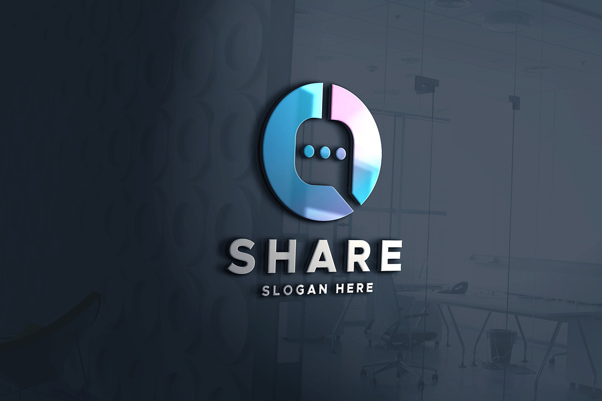 Share Chat Technology Logo, a Branding & Logo Template by Design_Planet (Photo 2 of 4)