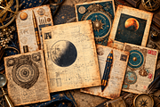 Vintage Celestial Archive Junk, a Background Graphic by Printable Treasure (Thumbnail 3 of 3)