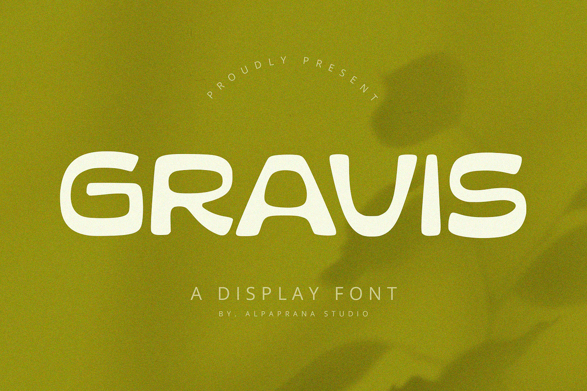 Gravis - Display Font, a Font by Alpaprana (Photo 1 of 11)