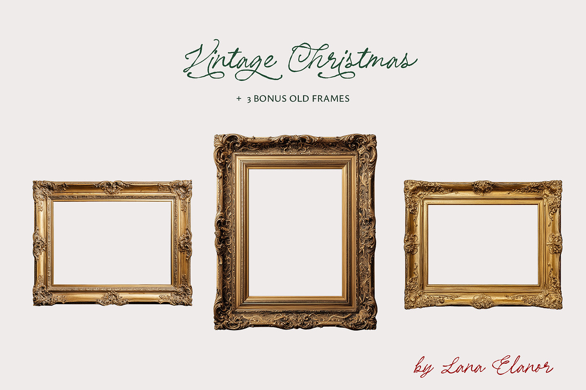 Vintage Tartan Christmas, a Background Graphic by Lana Elanor (Photo 10 of 12)