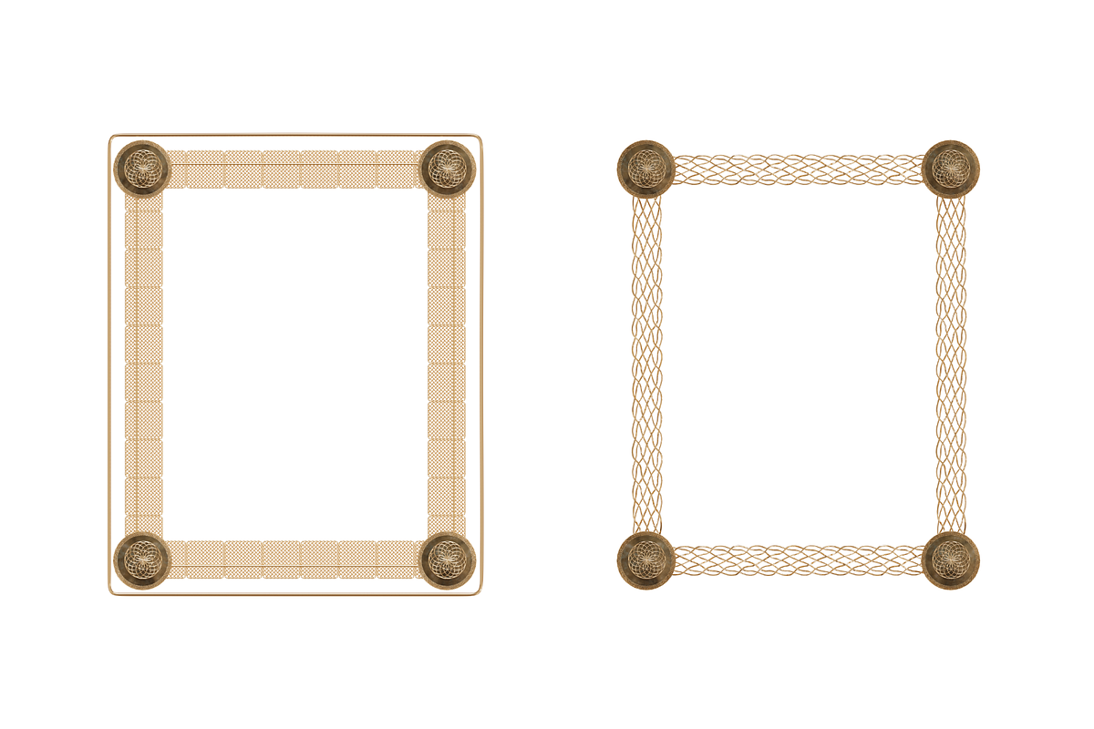 Ornate Gold Frames Clipart Bundle, an Object Graphic by 3PointsCreative (Photo 5 of 9)
