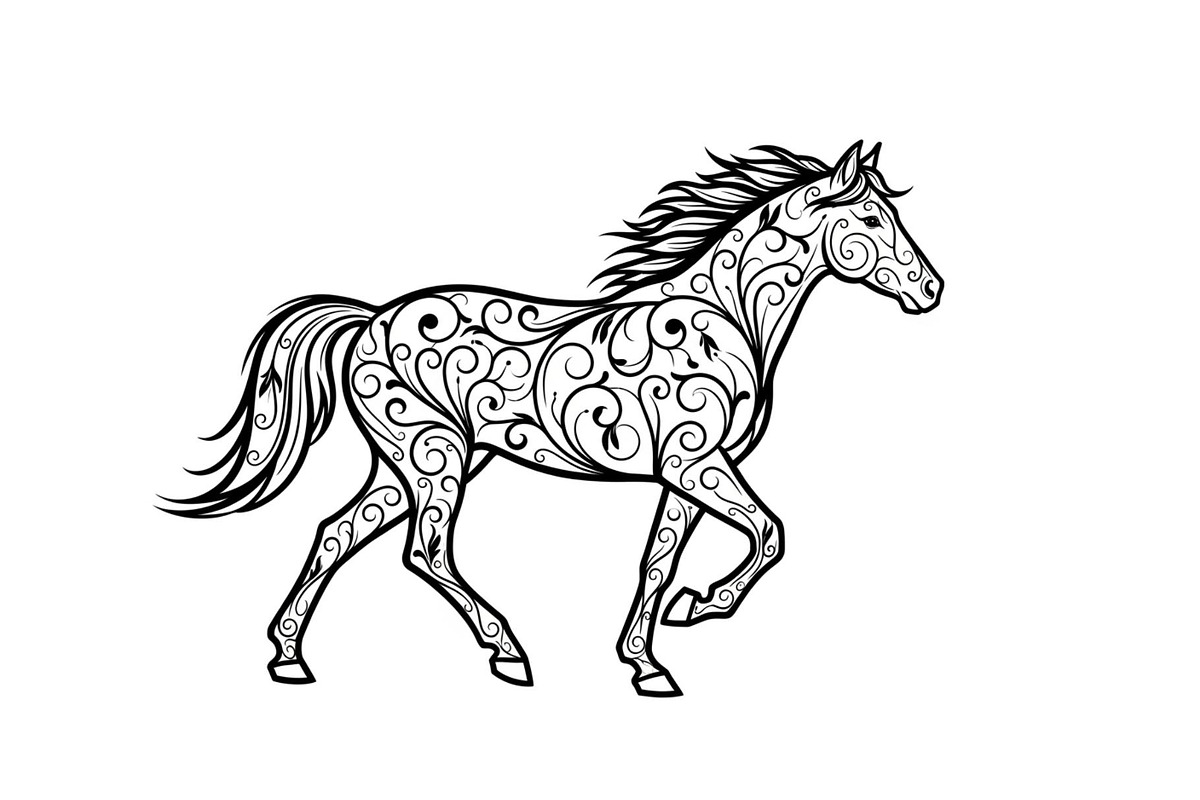 Running Horse Silhouette SVG Bundle, an Illustration by Creativeshirt (Photo 26 of 31)