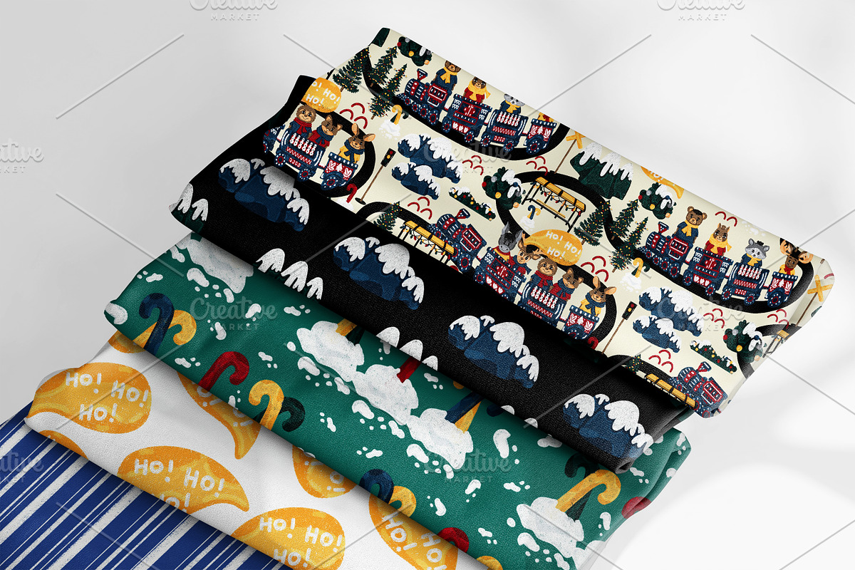 Christmas Set- “Toy Train Adventure”, a Pattern Graphic by D.O.C Gallery by Carla (Photo 5 of 12)