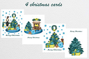 Hand Drawn Christmas Watercolor Clip, a Seasonal Illustration by Fresh art by Larysa (Thumbnail 3 of 5)