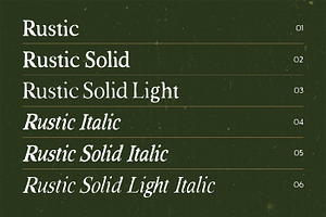 Rustic - 13 Handcrafted Fonts