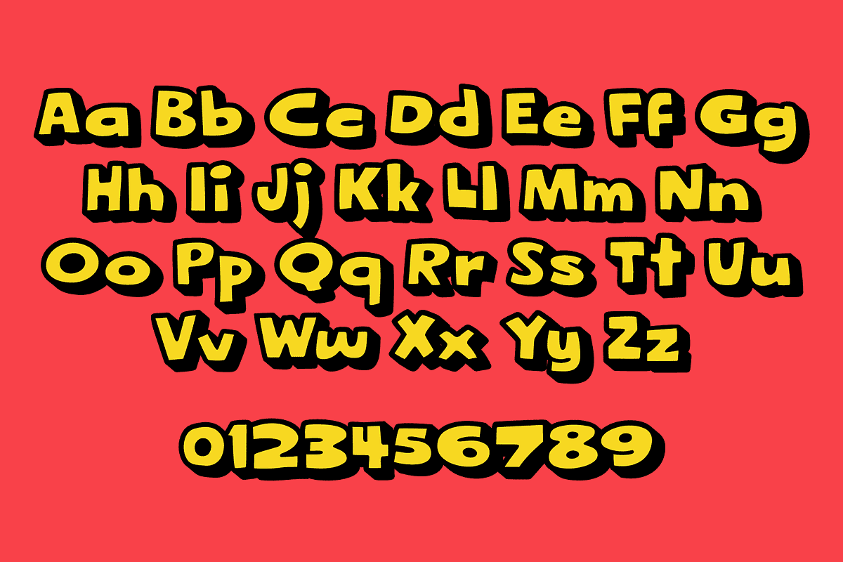 Woblob - Bold Hand Drawn Fonts, a Handwritten Font by Konstantine Studio (Photo 7 of 9)