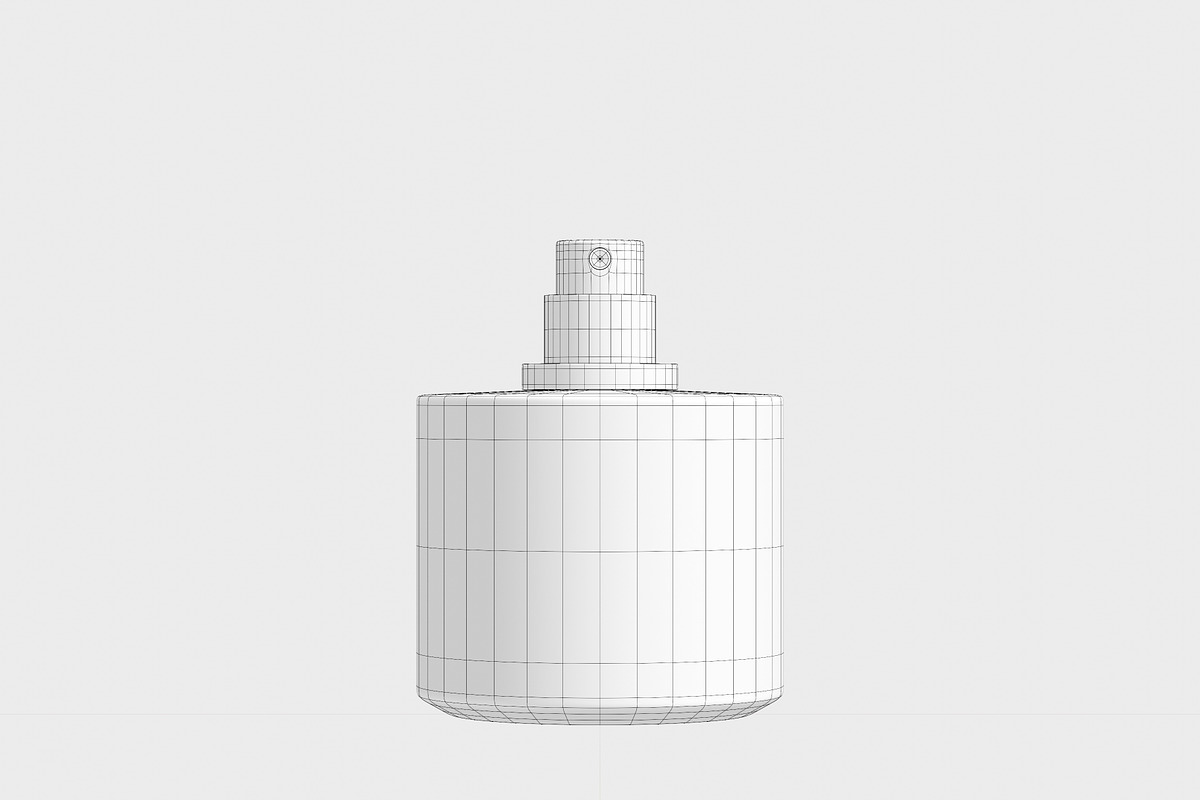 50ml Perfume Glass Bottle 3D Model, an Object 3D Model by Akebareee (Photo 3 of 11)