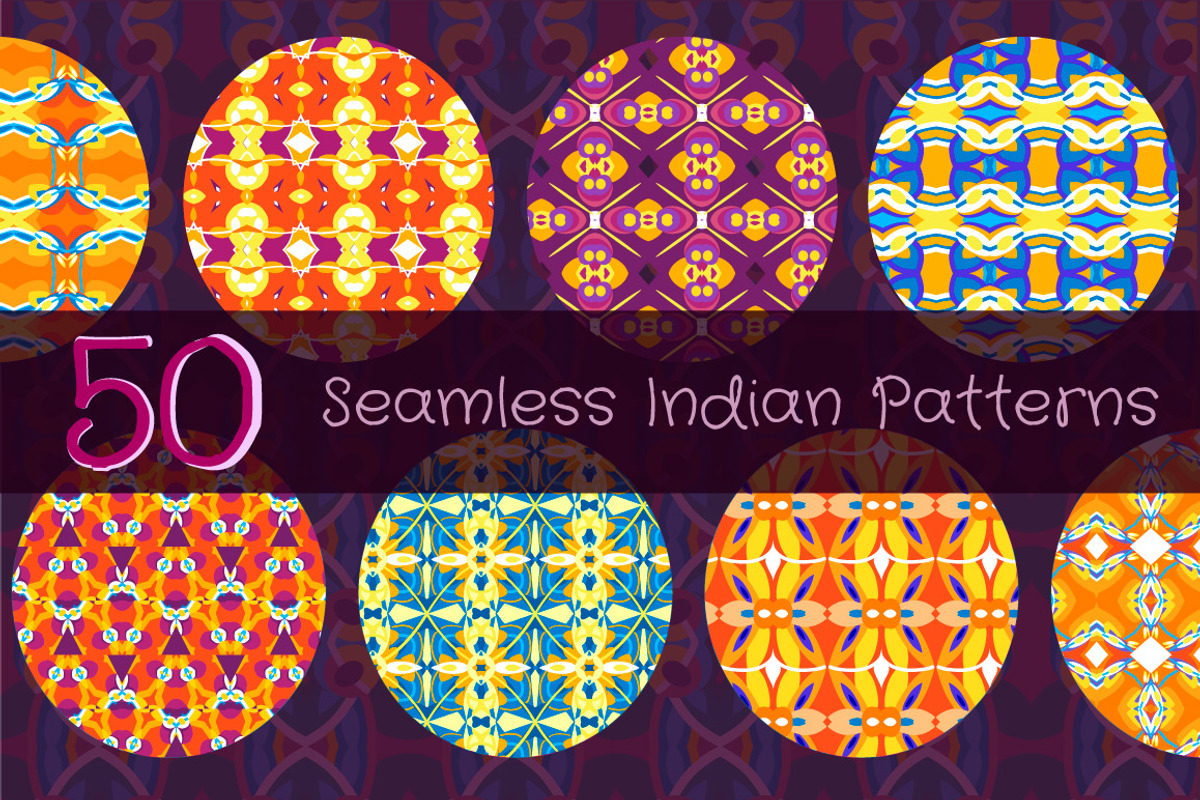 Set of Indian patterns, a Pattern Graphic by Mallinka (Photo 1 of 4)